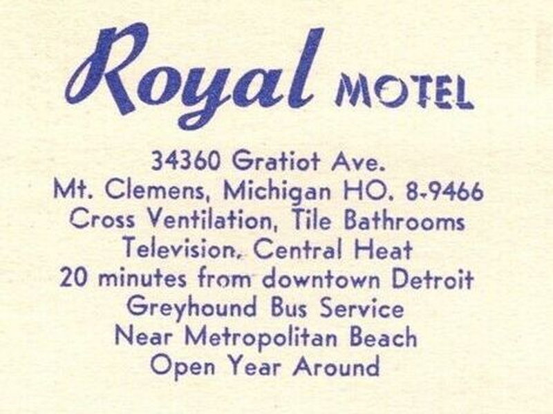 Royal Motel - Vintage Postcard (newer photo)